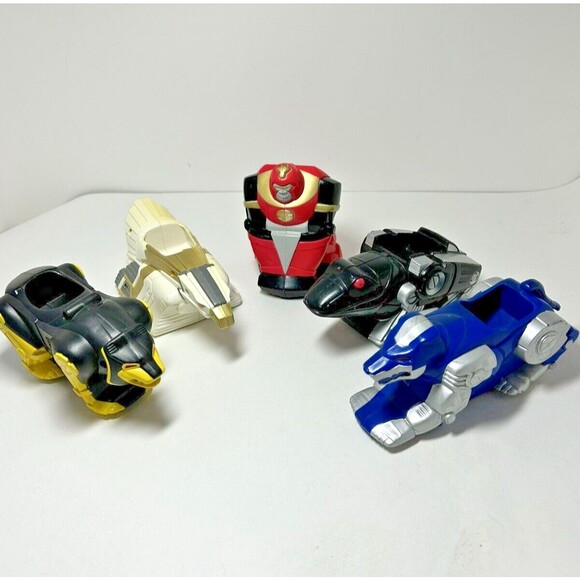 Vintage 1995 McDonald’s Mighty Morphin Power Rangers The Movie Vehicle Lot of 5 - Picture 16 of 16
